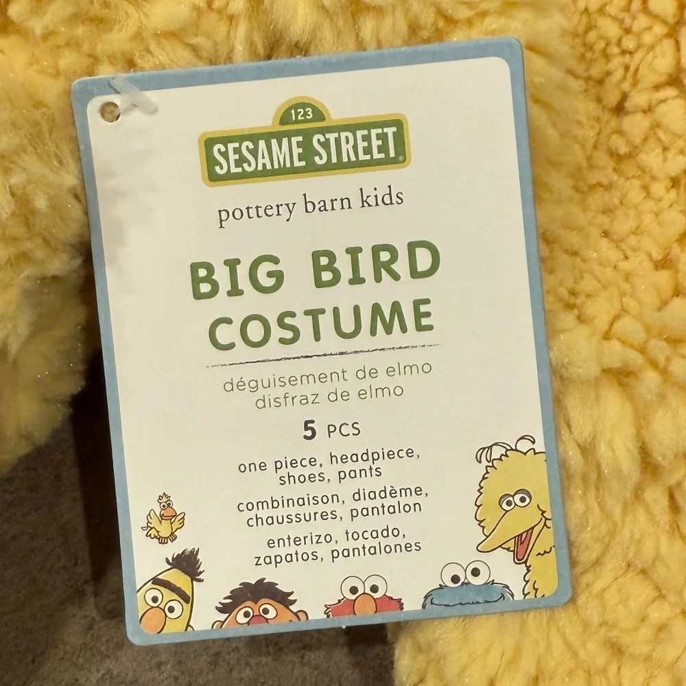 Sesame Street® Big Bird Costume 2t/3t (marked)- PBK